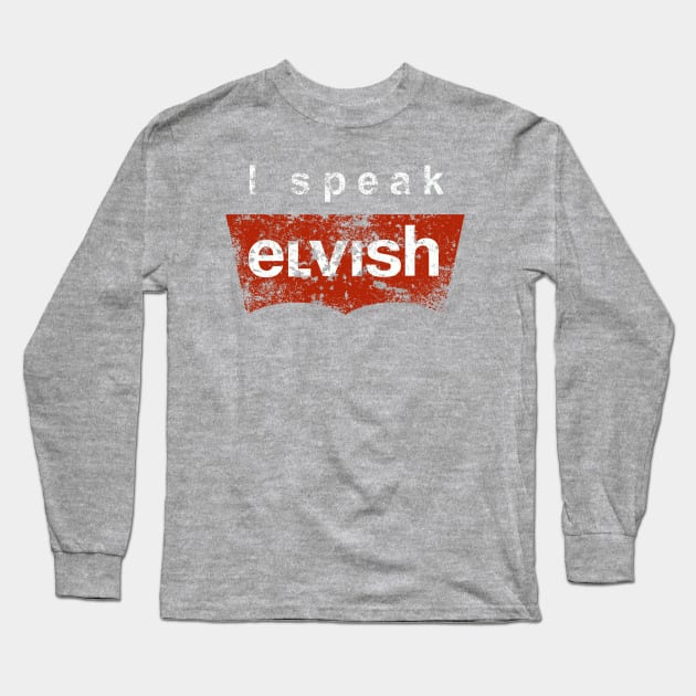 I speak elvish vintage Long Sleeve T-Shirt by karlangas